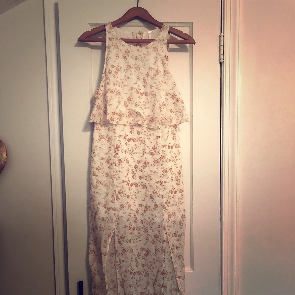 Free People Floral Linen Maxi dress
